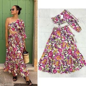Misa dress Floral Multi-Color Women's Skirt medium NWT